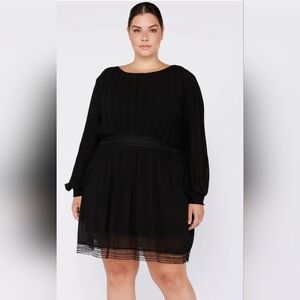 Dex XL Black Long Sleeve Dress Excellent